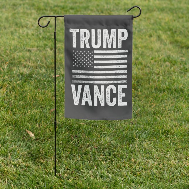 Trump Vance 2024 American Election Patriotic  Garden Flag (In SItu)