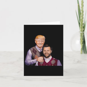 Trump Vance 2024 Brothers Funny Parody Trump J D V Card