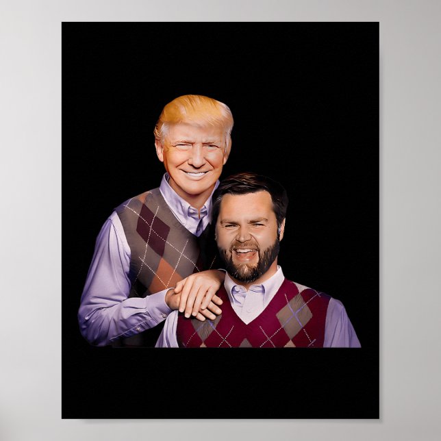 Trump Vance 2024 Brothers Funny Parody Trump J D V Poster (Front)