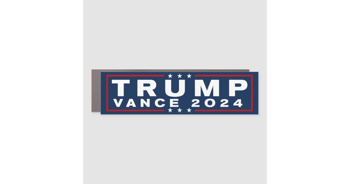 Trump Vance 2024 Bumper Car Magnet | Zazzle