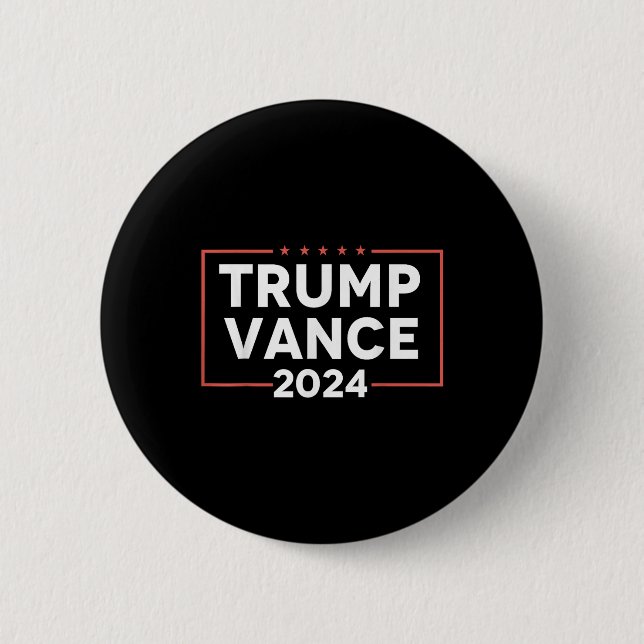 Trump Vance 2024  Button (Front)