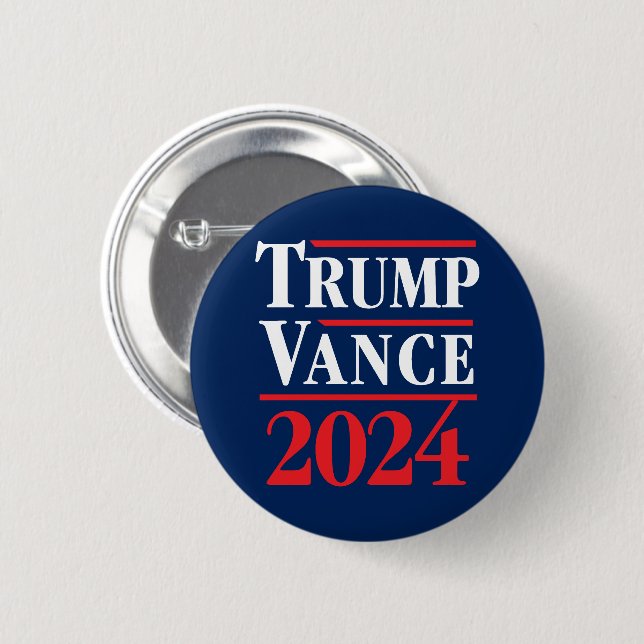 Trump Vance 2024 Button (Front & Back)
