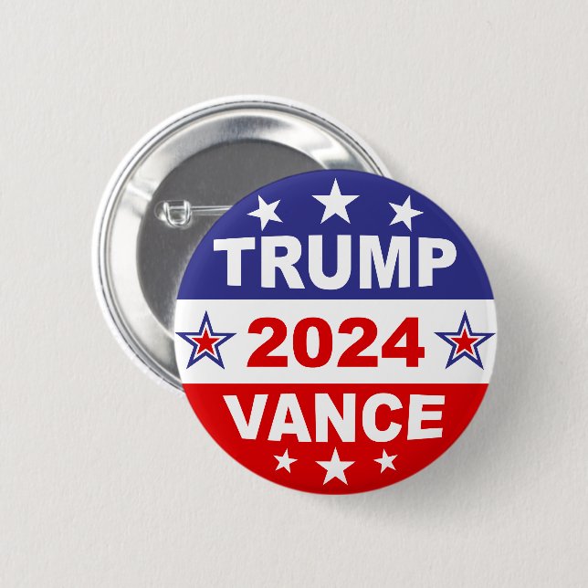 TRUMP VANCE 2024 BUTTON (Front & Back)