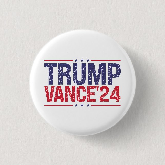 Trump Vance 2024  Button (Front)