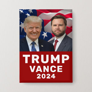 Trump Vance 2024 Button