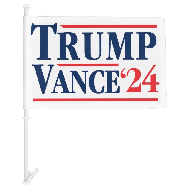 Trump Vance 2024 Car Flag (Front)