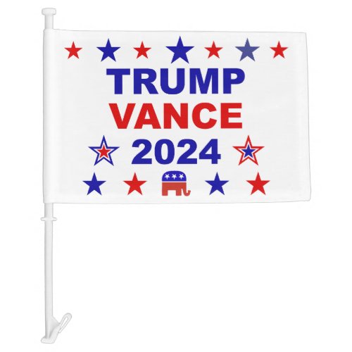 Trump Vance 2024 Car Flag