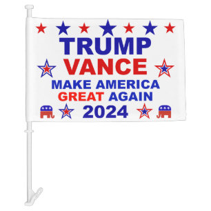 Trump Vance 2024 Car Flag