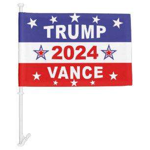 TRUMP VANCE 2024 CAR FLAG