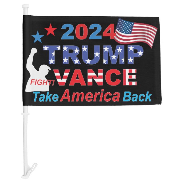TRUMP VANCE 2024 CAR FLAG (Front)