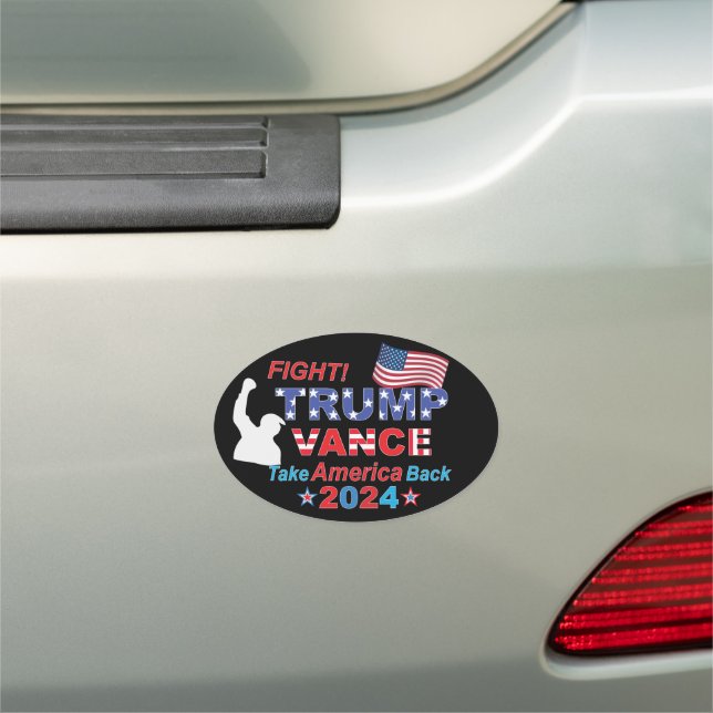 TRUMP VANCE 2024 CAR MAGNET (In Situ)