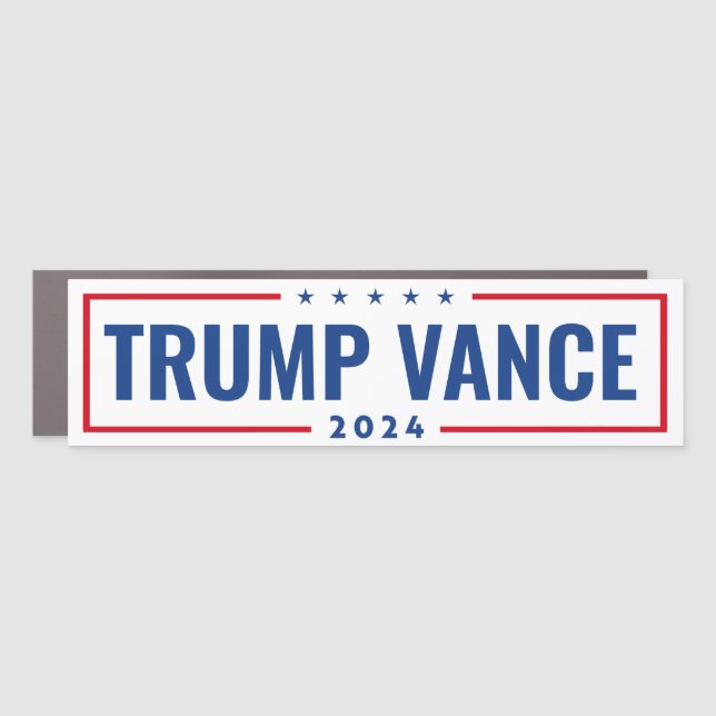 TRUMP VANCE 2024 CAR MAGNET (Front)