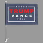 Trump Vance 2024 Classic Rectangle Logo Car Flag