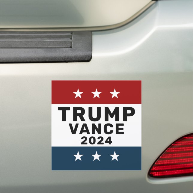 Trump Vance 2024 Classic Star Car Magnet (In Situ)