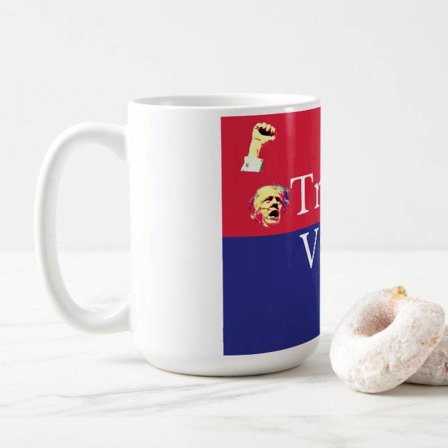 Trump Vance 2024 Coffee Mug (With Donut)