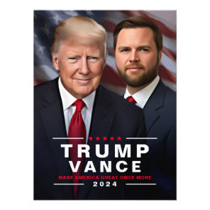 Trump Vance 2024 Collectible Campaign Photo   Print