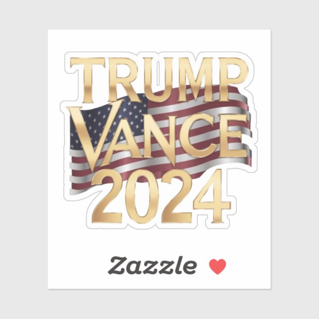 Trump Vance 2024 Conservative Values, Stickers (Sheet)
