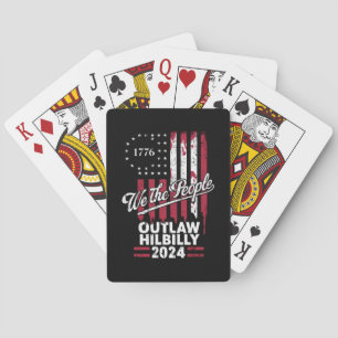 Trump Vance 2024 Donald Trump Outlaw Hillbilly Poker Cards