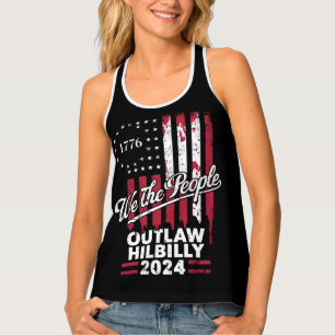 Trump Vance 2024 Donald Trump Outlaw Hillbilly  Tank Top