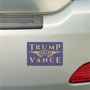 TRUMP VANCE 2024 EAGLE WINGS CAR MAGNET