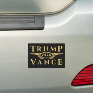 TRUMP VANCE 2024 EAGLE WINGS CAR MAGNET