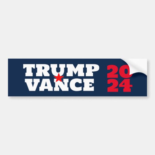trump vance 2024 election bumper sticker