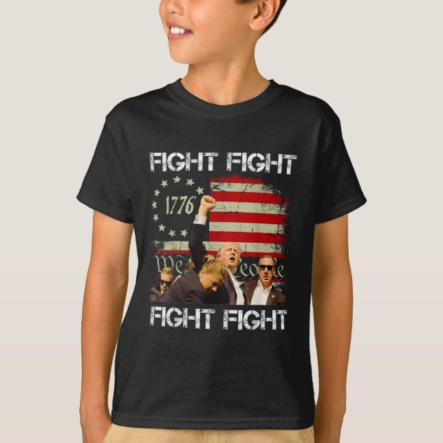 Trump Vance 2024 Fight  T-Shirt (Front)