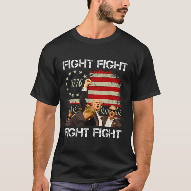 Trump Vance 2024 Fight  T-Shirt (Front)