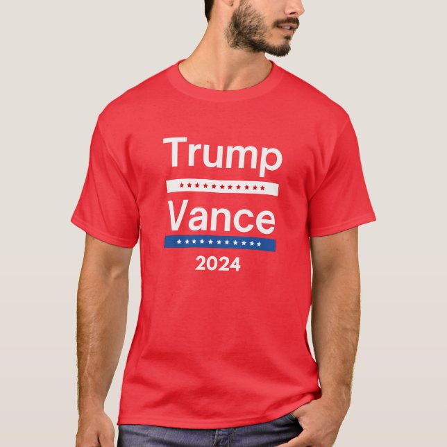 Trump Vance 2024 For President VP USA Election T-Shirt (Front)