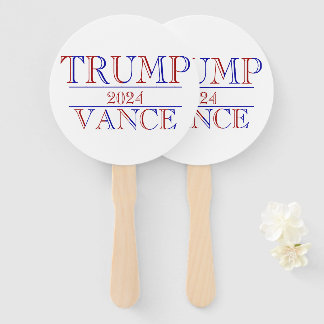 Trump Vance 2024 Hand Fan