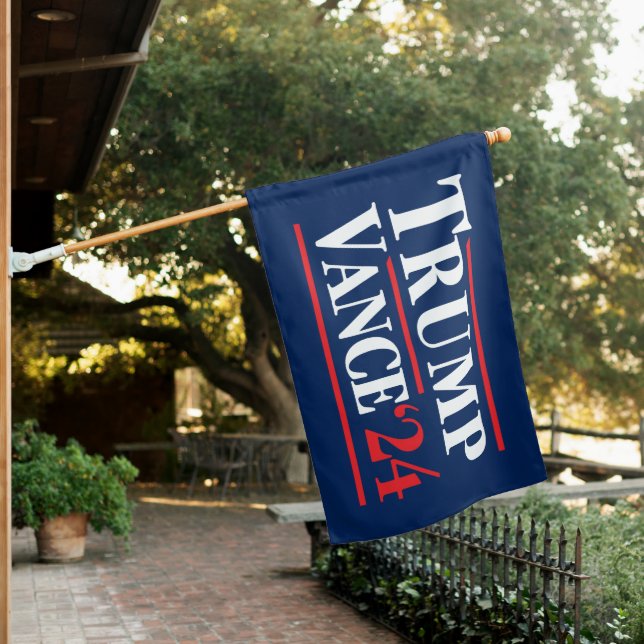Trump Vance 2024 House Flag (In SItu)