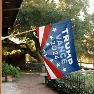 Trump Vance 2024 House Flag
