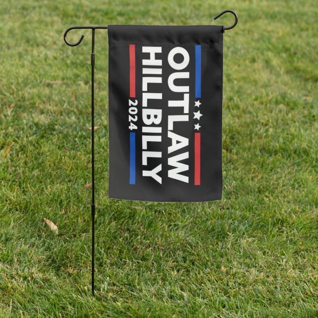 Trump Vance 2024 J.D. Vance Outlaw Hillbilly Garden Flag (In SItu)