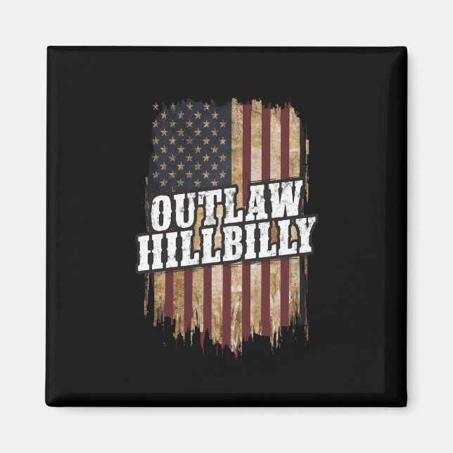 Trump Vance 2024 J.D. Vance Outlaw Hillbilly  Magnet (Front)