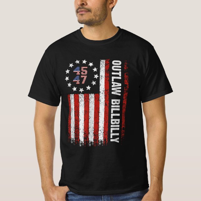 Trump Vance 2024 J.D. Vance Outlaw Hillbilly T-Shirt (Front)