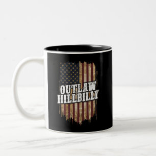 Trump Vance 2024 J.D. Vance Outlaw Hillbilly Two-Tone Coffee Mug