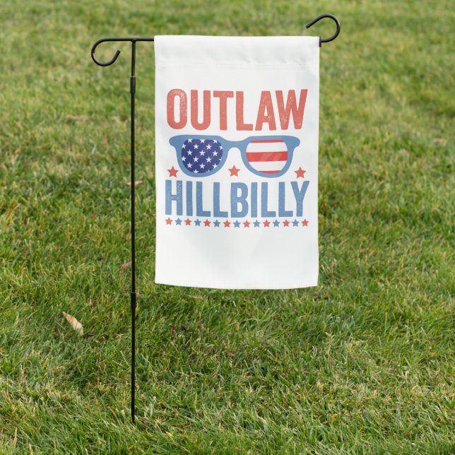 Trump Vance 2024 Outlaw Hillbilly Election   Garden Flag (In SItu)