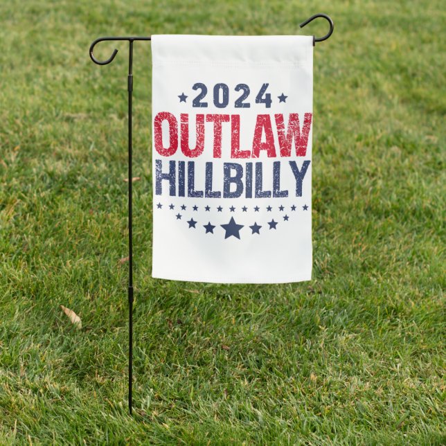 Trump Vance 2024 Outlaw Hillbilly US Flag (In SItu)
