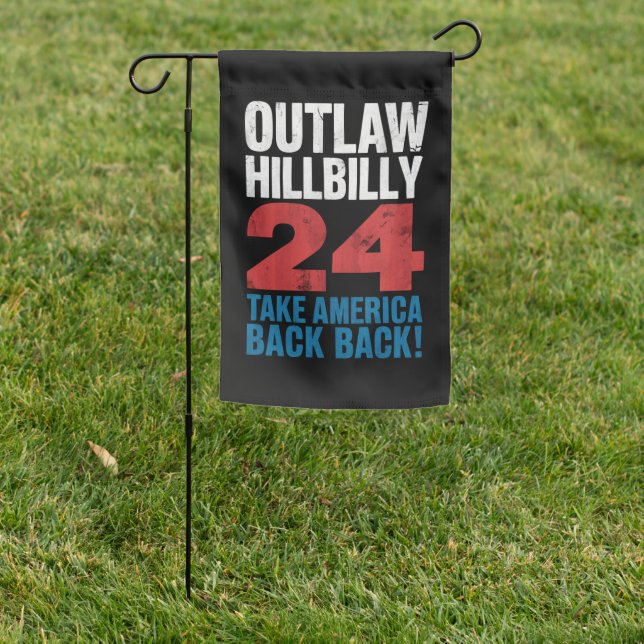 Trump Vance 2024 Outlaw Hillbilly US Flag Vintage (In SItu)