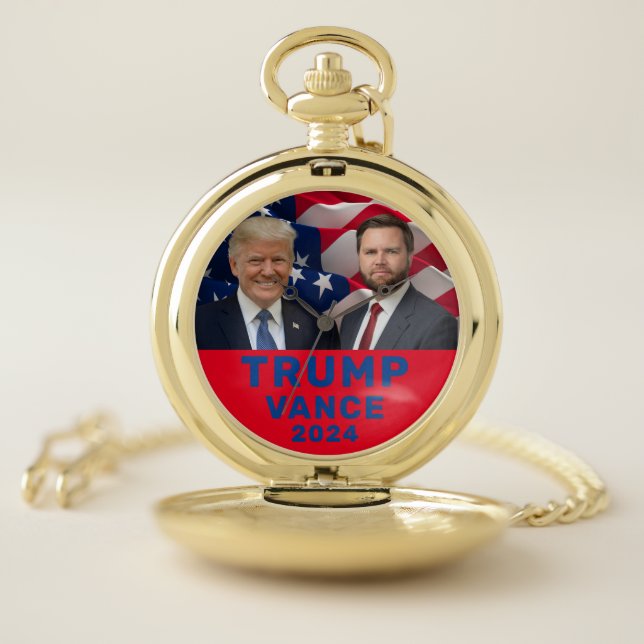 Trump Vance 2024  Pocket Watch (Inside)