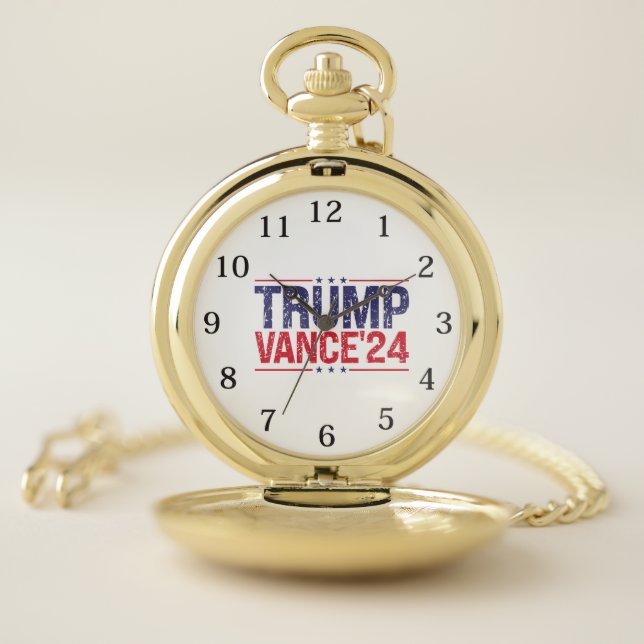 Trump Vance 2024  Pocket Watch (Inside)