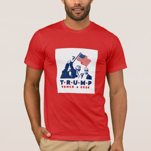 Trump Vance 2024 Post Shooting Triumphant T_Shirt