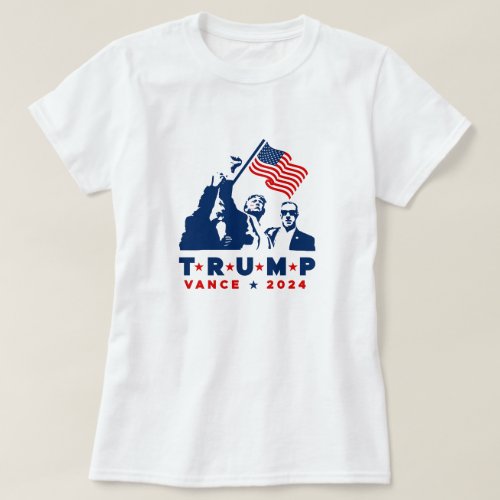 Trump Vance 2024 Post Shooting Triumphant T_Shirt