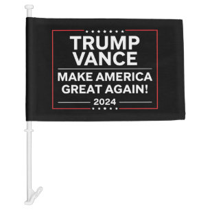 Trump Vance 2024 President JD Vance Vice MAGA Car Flag