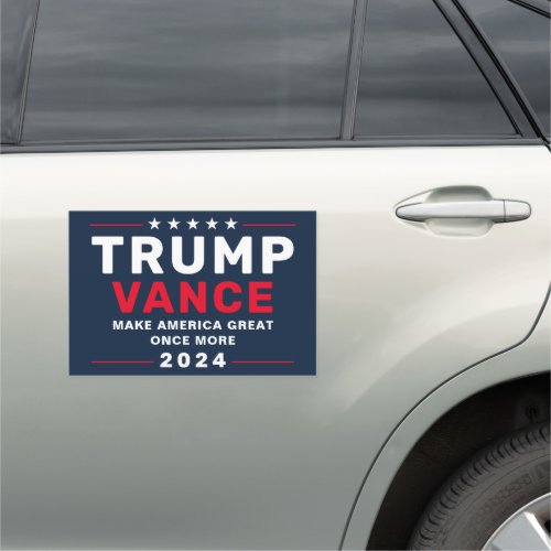 Trump Vance 2024 Presidential Campaign Car Magnet