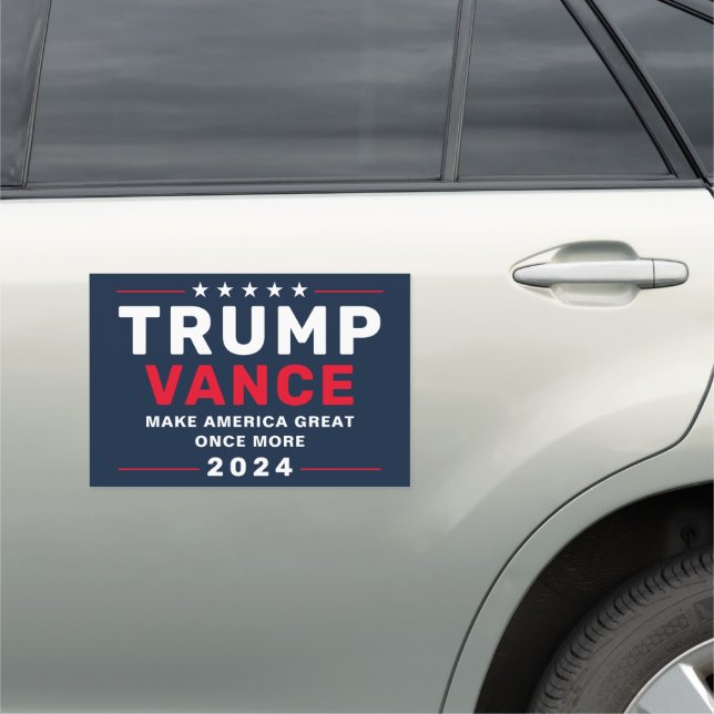 Trump Vance 2024 Presidential Campaign Car Magnet (In Situ)