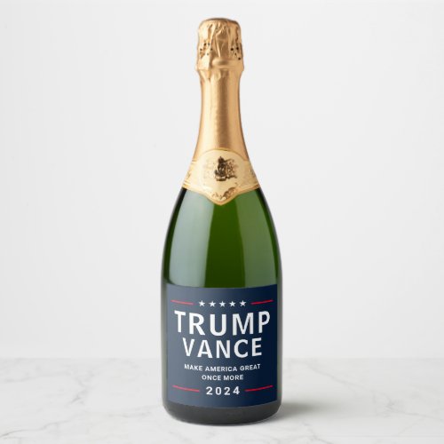 Trump Vance 2024 Presidential Campaign Sparkling Wine Label