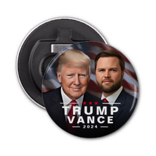 Trump Vance 2024 Republican President VP Bottle Opener