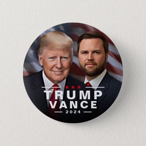 Trump Vance 2024 Republican President VP Button