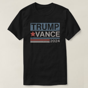 Trump Vance 2024 Retro Stripe Trump  T-Shirt